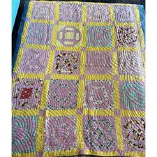 Antique Vintage 1930s Hand Quilted Homemade Quilt Beautiful 68 x 72 picture