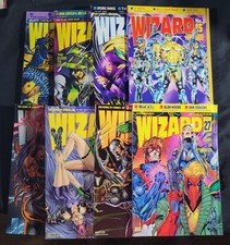 Wizard: The Guide to Comics Magazine Lot - Issues 15, 20, 21, 25, 27, 43, 44, 45 picture