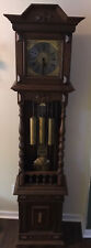 Vintage Kieninger German Westminster Chime Open Well Deco Grandfather Clocks picture