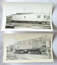 C. 1930s Youngstown & Southern Railroad Line Car, Steeplecab Photo Lot Of 2 picture