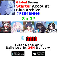 [Global] Blue Archive Starter Account 8x3* 31k+Pyroxene Wakamo Mika #FES4 picture