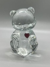Fenton Glass Bear February Birthstone Figurine Amethyst picture