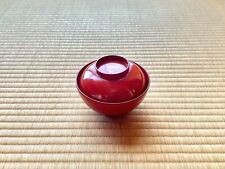 Wajima nuri Bowl with Lid small size (Japanese Wooden lacquerware) picture
