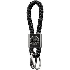 Harley-Davidson Willie G Skull Vinyl Braided Black Rope Key Chain 4545 picture