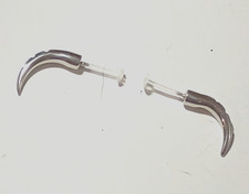 16g Press Fit 12mm Curved Notched Talon Lip Ring Surgical Steel 316L & Bio-Flex picture