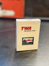 Vintage TWA Pepsi Playing Cards Sealed Deck One Mission Yours Airline Promo picture