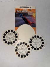 Vintage View Master Reels Superman III With Original Pkg Cardboard picture