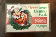 SUPER RARE Disney Mickey Mouse Songtape Merry Christmas CarolsCassette Tape 1989 picture