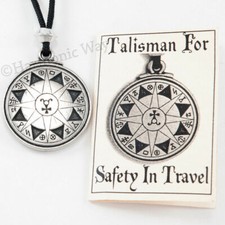 SAFE TRAVEL Talisman Necklace pendant Magic symbols for Protection Guidance picture