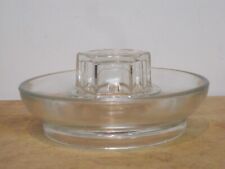 Vintage Chicken Poultry Clear Glass Water Feeder Base No. 569 Pat. Appl'd For picture