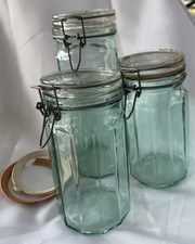 Vintage Hermetic Jar By Made In Italy Set Of Three picture