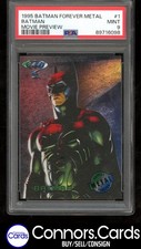 Batman 1995 Fleer Batman Forever Metal #75 Moview Preview POP 9 picture
