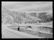 Photo:Bitterroot Valley Montana 1930s Farm Road Bridge Canyon View picture