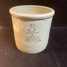 Vintage 3 Gallon Red Wing Union Stoneware Birch Leaf Crock picture