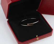 Gold Just BRACELET 2.5MM with Original Box and bag Size 17 picture
