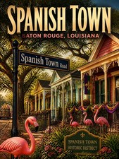 Baton Rouge Spanish Town Poster Wall Art Print Ultra-HD picture