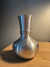 Danforth Pewter everlasting vase Made In Middleburry VT USA 4.75” picture