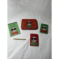 Vintage Coca-Cola Playing Cards Matching Tin 2 Deck Victorian Women Complete Set picture