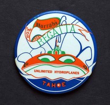 Vintage 1962 Googly Eye Harrah's Regatta Hydroplane pin pinback Lake Tahoe Rare picture