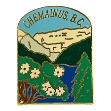 Vintage Chemainus British Columbia Lapel Pin Canada Travel Souvenir Gift picture