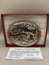RARE Gist Champion Martha Josey American Rodeo Legend Trophy Belt Buckle ￼ picture