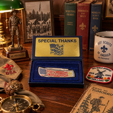 1995 BSA 18th World Scout Jamboree Limited Edition Pocket Knife Boxed Holland picture