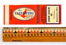 Vintage 1930's Say Fleet Wing Oil Advertising Matchbook Cover Bowerston, Ohio#36 picture