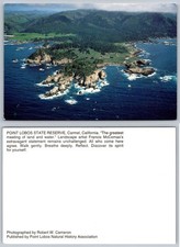 Point Lobos State Reserve Carmel CA Aerial View Vintage Coastal Postcard picture
