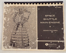 Rare Space Shuttle Main Engine Design Features Overview Manual Rockwell NASA picture