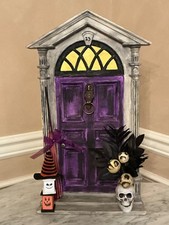 Byers Choice Door Repurposed for Halloween - Fabulous picture