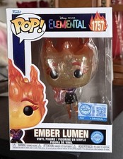 CHASE Funko POP Disney: Glitter EMBER LUMEN #1757 Elemental Funko Exclusive picture