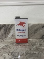 Vintage Mobilgloss Tin Can Pegasus by Mobil Automobile Polish Pegasus picture