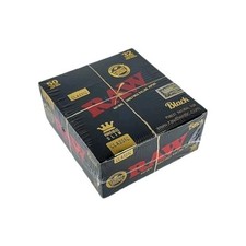 Raw Black Classic King Size Slim Natural Rolling Papers, 50 Packs Box AUTHENTIC  picture