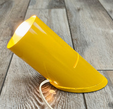 Vintage Mid Century Modern MCM Metal Spot Lamp OOAK One Of A Kind Yellow picture