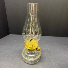 Antique Center Draft Oil Lamp MB Co NY Burner Miller Cap Glass Font Chimney picture
