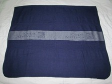 COPA AIRLINES Panama navy blue cabin blanket travel throw picture