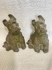 ANTIQUE McCLELLAND BARCLAY ARTIST SCULPTOR SCOTTISH TERRIER DOG STATUE BOOKEND picture