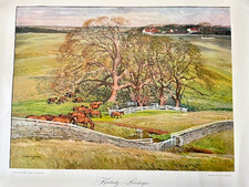 Early Times Distillery Set of 4 Kentucky Horse Prints c. 1952,  Robert Lougheed picture