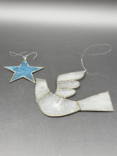 Stained Glass Suncatcher Ornament Lot Dove, Star Vintage Hanging picture