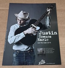 Justin Townes Earle - The Loar Guitars - 2012 Print Advertisement picture