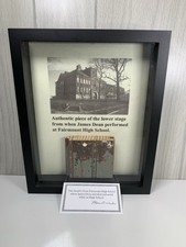James Dean High School Stage Piece Fairmount High School Authentication Framed picture