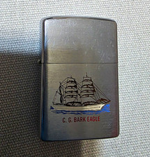 Vintage 1972 Zippo Lighter C.G. Bark Eagle. U.S. Navy. Good Condition picture