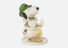 Lenox Peanuts Snoopy Lucky Leprechaun Figurine NEW IN BOX picture