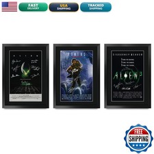 HWC Trading Alien Collection Poster Set Signed Autograph 16