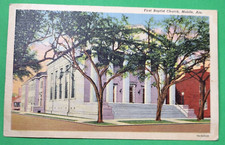 First Baptist Church Mobile Alabama Postcard  1945 Posted picture