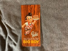 Bob’s Big Boy Restaurant Menu 1950's 1960's Vintage California Arizona Nevada picture