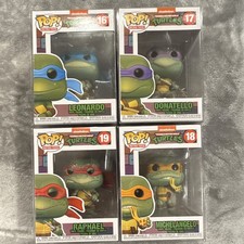 Funko Pop Retro Toys TMNT 4-Pack Vinyl Set Leonardo Donatello #16-19 picture