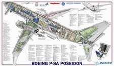 Boeing P-8A Poseidon cutaway Poster 24x36 in picture