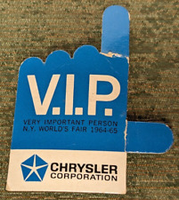 New York World’s Fair Chrysler Corporation VIP Badge Pin 1964-1965 Vintage picture