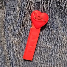 PEZ No Feet Happy Valentine’s Day Red Heart Candy Dispenser 1996 Made in Hungary picture